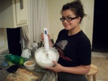 Here’s Mara Baking my GF Coconut Macaroons!