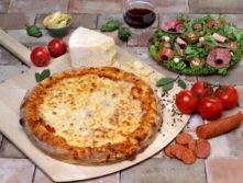 Gluten-Free Herb, Salami and Goat Cheese Pizza