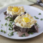 Eggs Benedict Gone Gluten Free with Grass Fed Ribeye 1